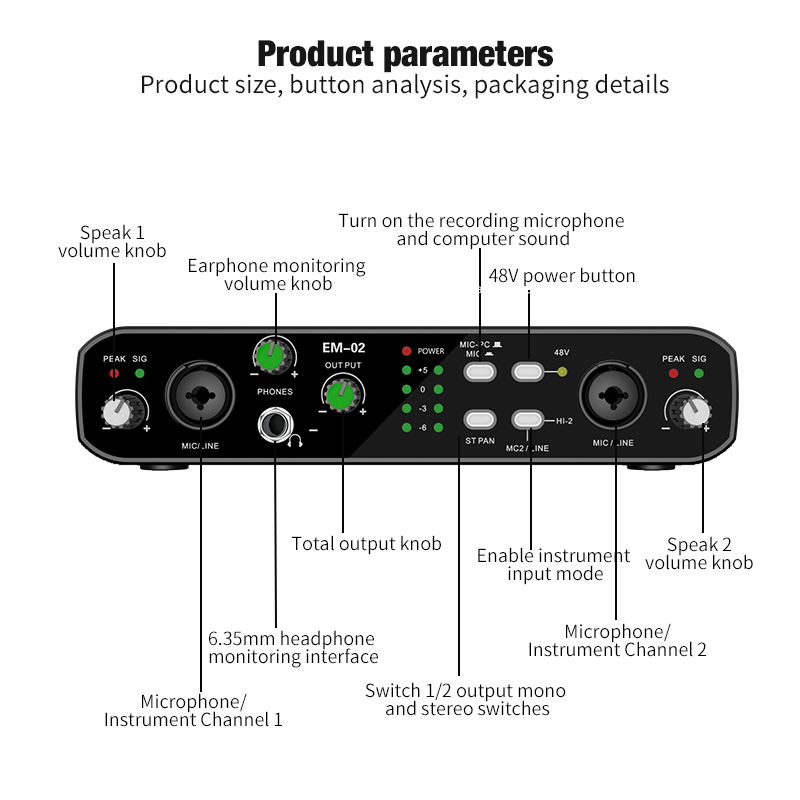 Shure Mic Sm58 - Mikrofonlu Ses Arayüzü 48V Preamp 32-bit/384KHz
