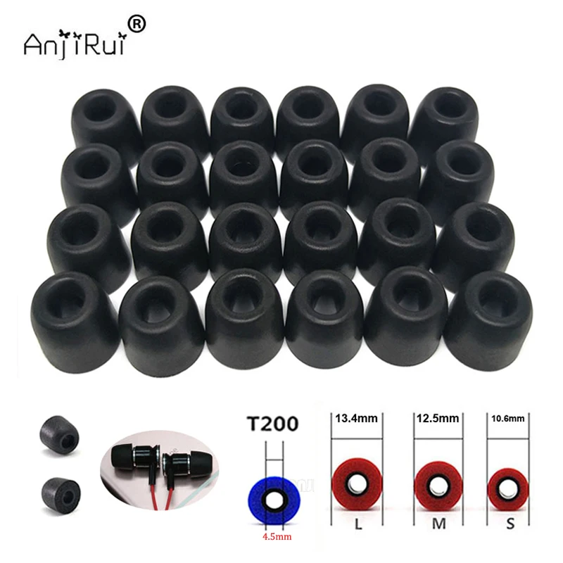 Earphone Foam Tip - 12 çift ANJIRUI hafızalı köpük kulak