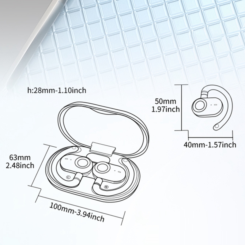 Sports Earphone Hook - JM18 Kulak Kancalı Çeviri Kulaklıkları, Açık