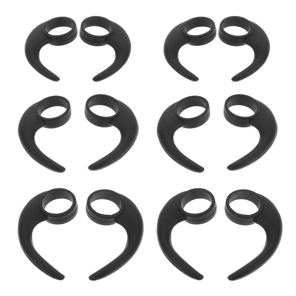 Silicone Ear Tip Replacement - 12 adet kulak kancası silikon spor