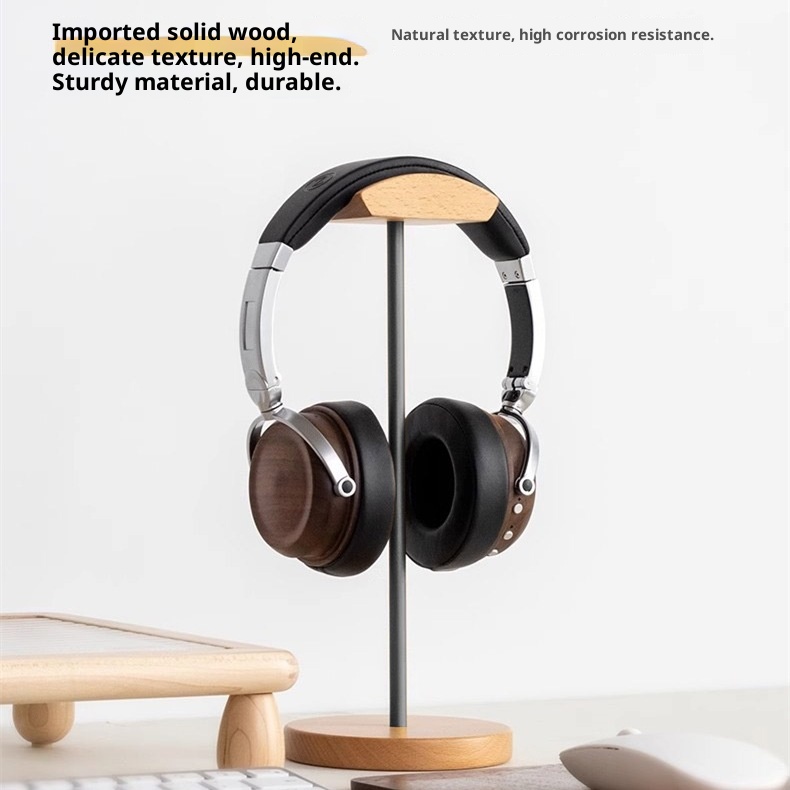 Siyah Ceviz Ağacı ve Alüminyum - Headphone Stand Desk incelemesi ve fiyatı