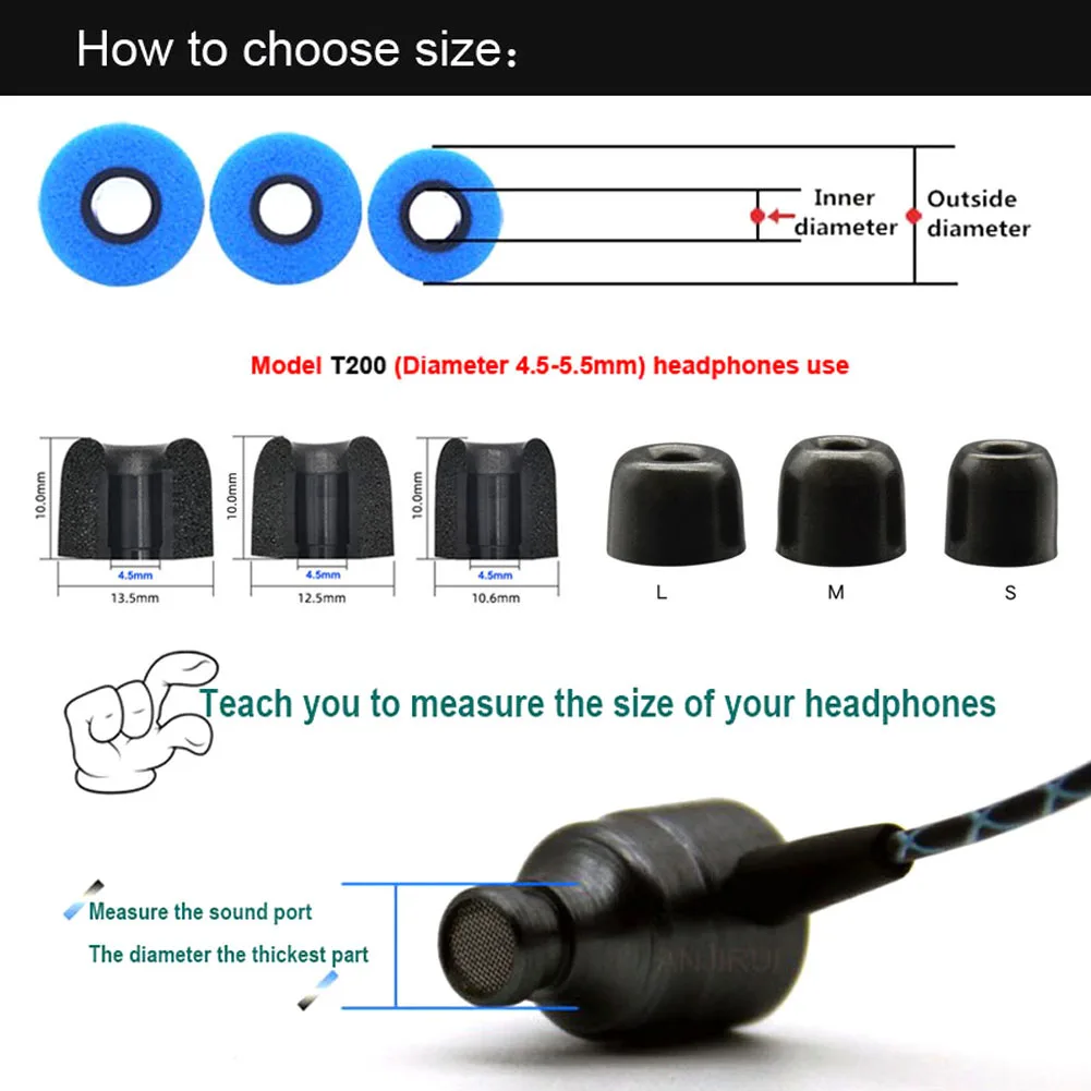 12 çift ANJIRUI hafızalı köpük - Earphone Foam Tip incelemesi ve fiyatı